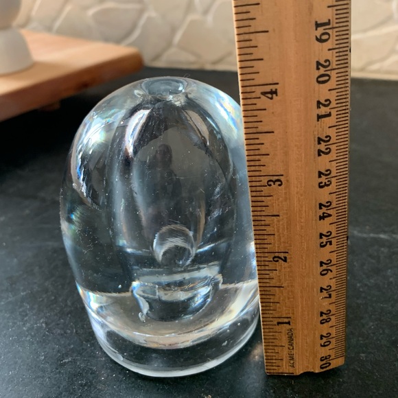 VINTAGE | Blown Glass Art Glass Vase/Oil Lamp - Picture 7 of 7